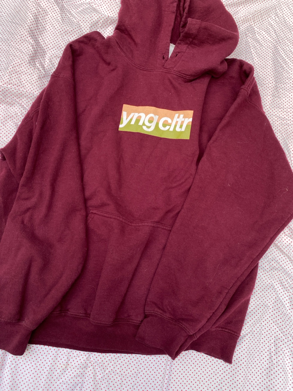 Young Culture Burgandy Hoodie